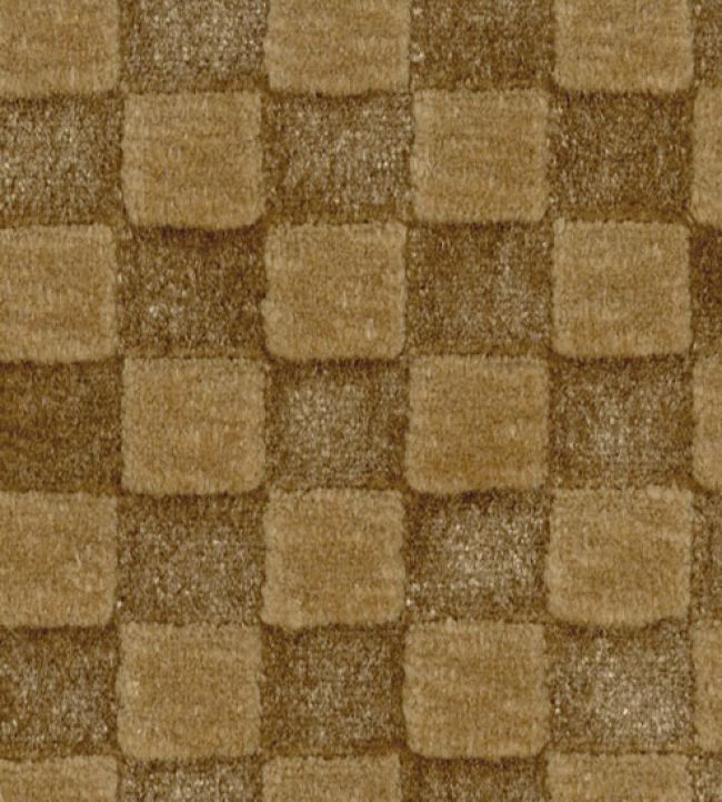 Damask Checks Fabric by JORO T3-Sepia