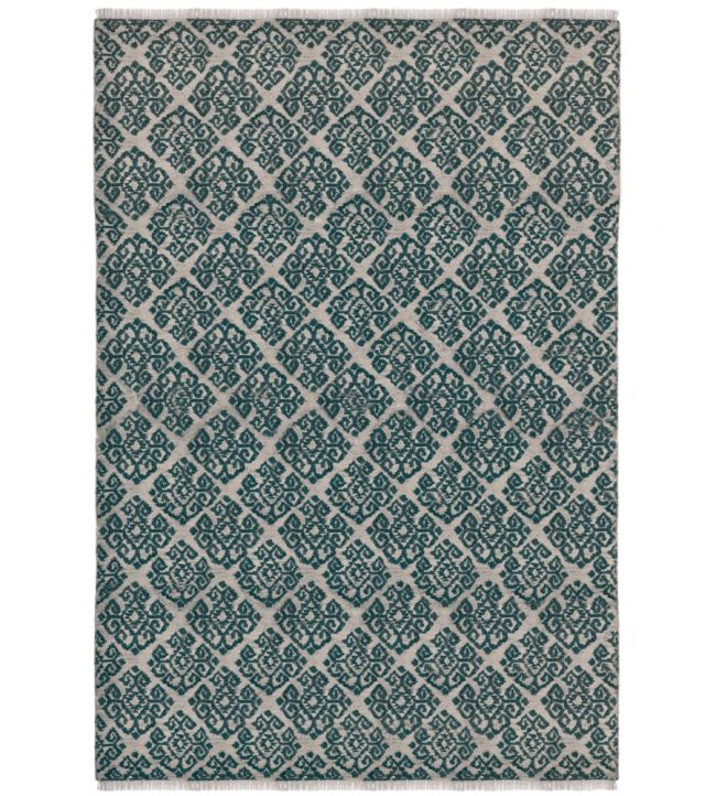 GP & J Baker Damask rug Teal BA50017.5.0 Teal