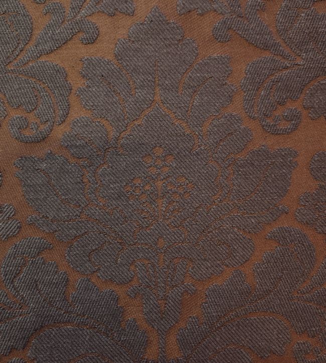 Damask Orlando Fabric by Marvic Chestnut