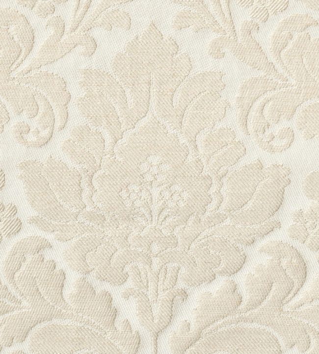 Damask Orlando Fabric by Marvic Cream