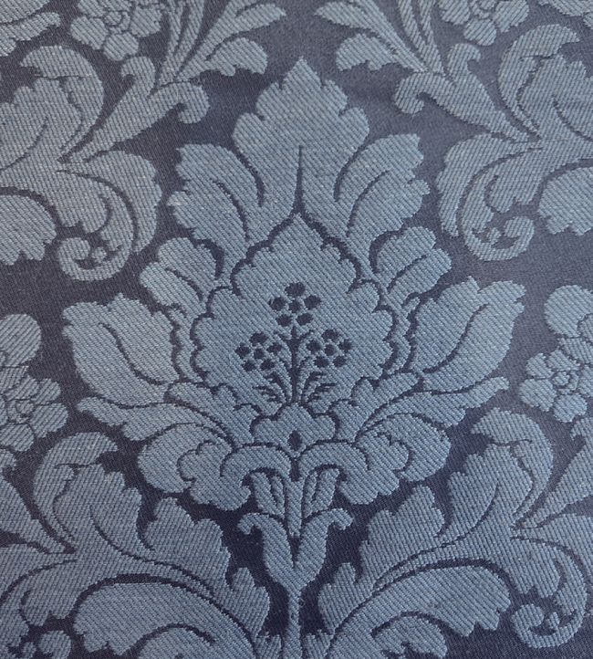 Damask Orlando Fabric by Marvic Midnight