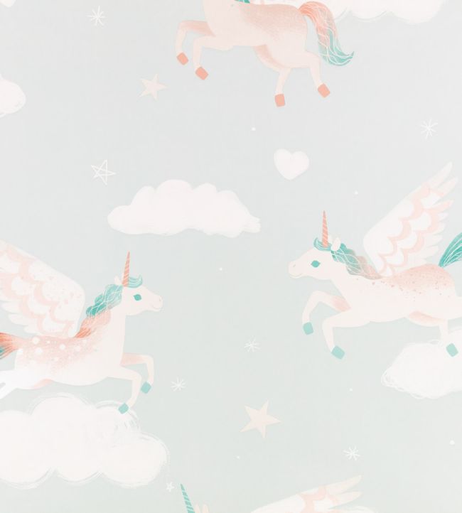 Dancing Unicorns Wallpaper by Villa Nova Blue