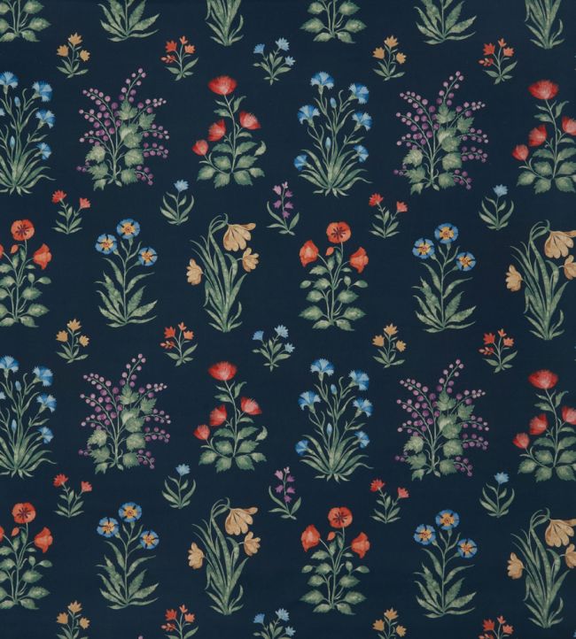 Dapuri Fabric by Nina Campbell Navy