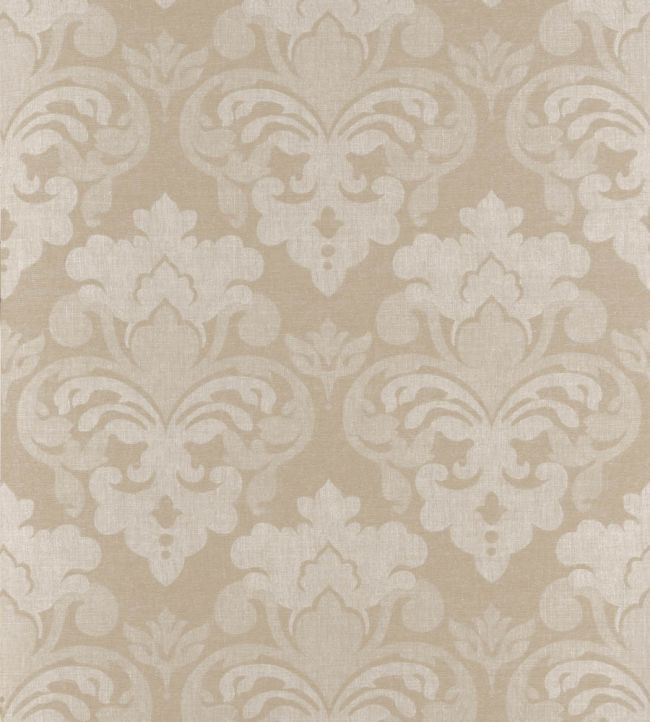 Darcey Damask Wallpaper by Anna French Beige