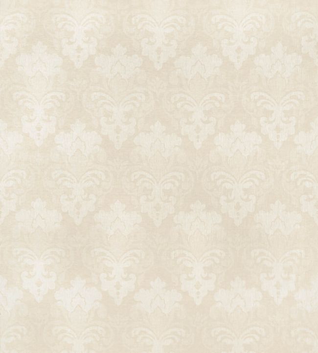 Darcey Damask Fabric by Anna French Ivory