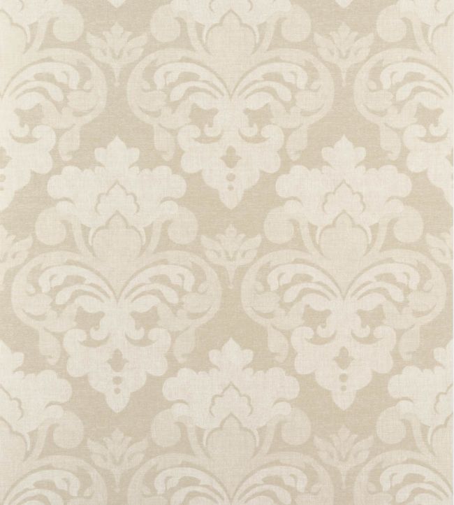 Darcey Damask Wallpaper by Anna French Ivory