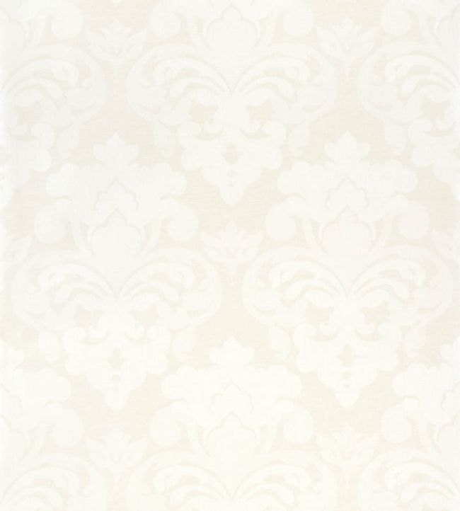 Darcey Damask Wallpaper by Anna French Pearl on Off White