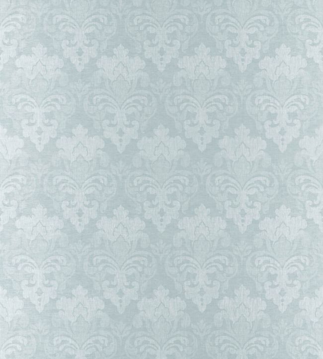Darcey Damask Fabric by Anna French Soft Blue