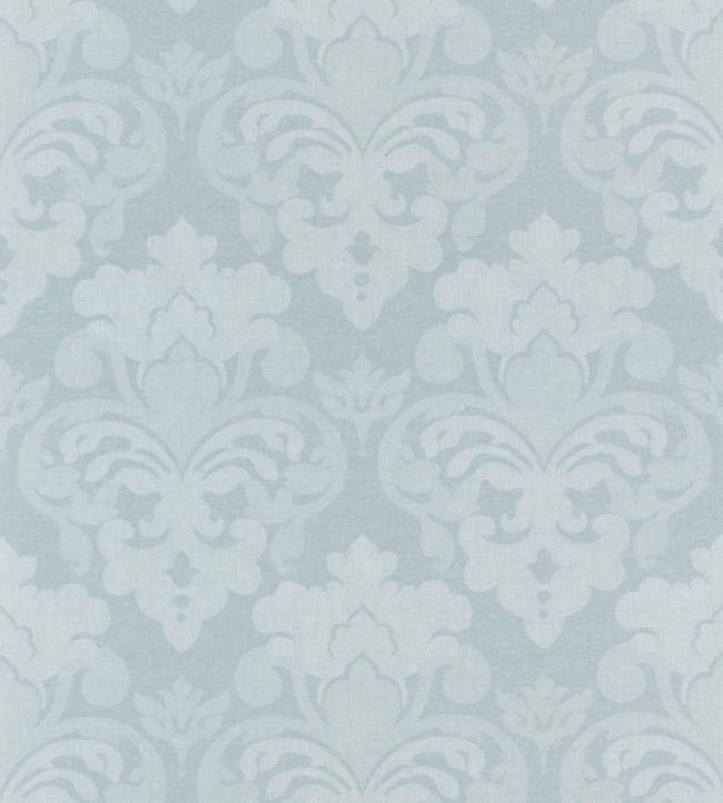 Darcey Damask Wallpaper by Anna French Soft Blue