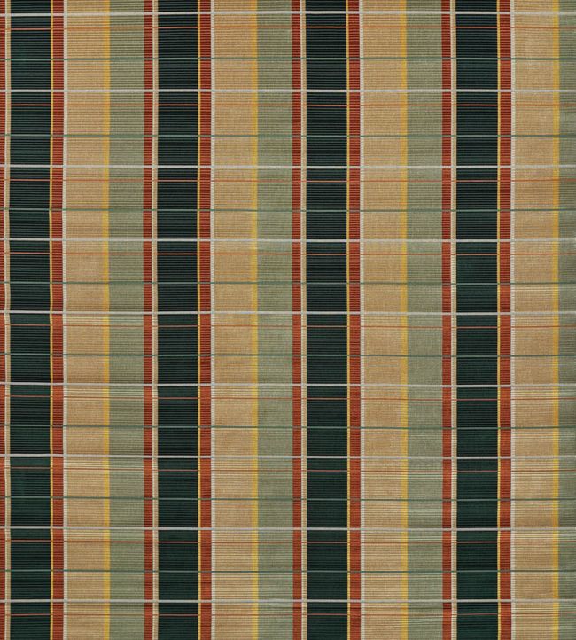 Dario Fabric by Osborne & Little Mallard/Terracotta