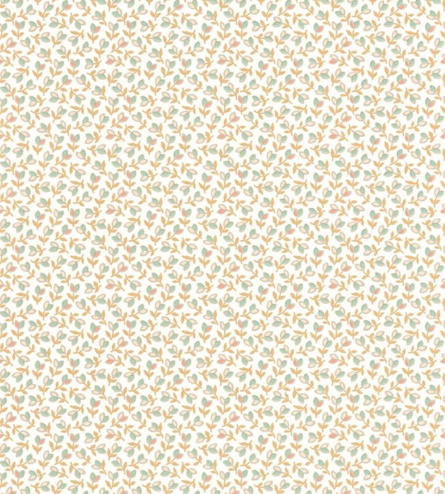 Darwin Tulip Wallpaper by Casadeco Camel / Rose