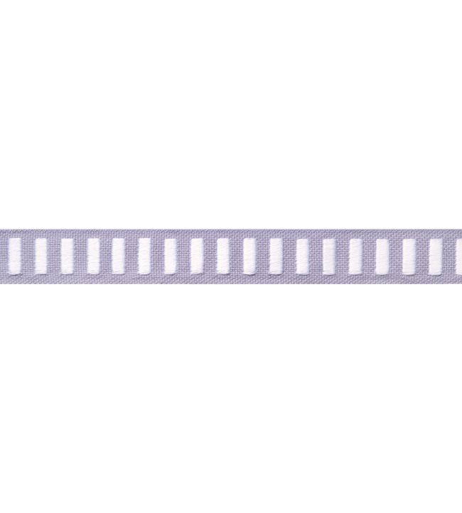 Dash Tape Trimming by Thibaut White on Lilac