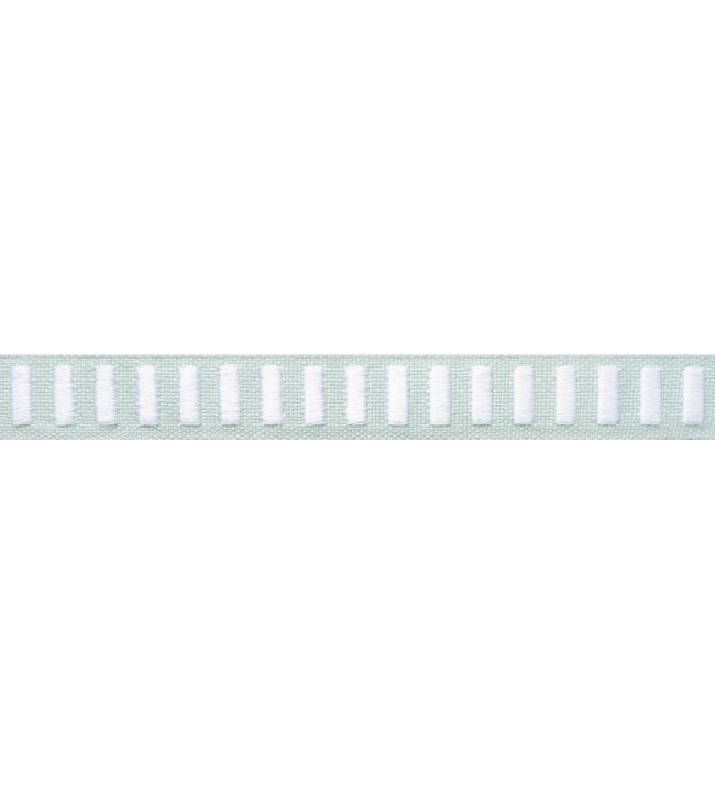 Dash Tape Trimming by Thibaut White on Mist