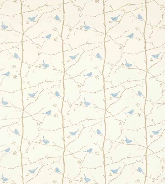 Dawn Chorus Fabric by Sanderson Mineral Blue