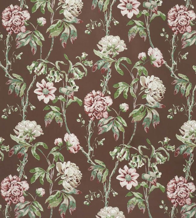 Daydream Wallpaper by Schumacher Chocolate
