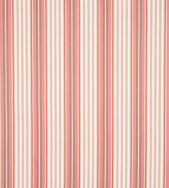 Deacon Stripe Fabric by Jane Churchill Red
