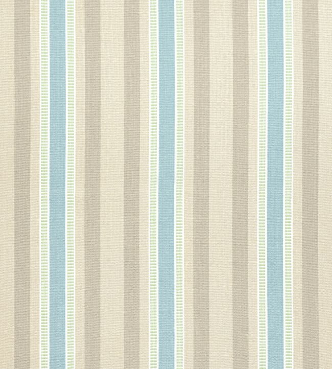 Dearden Stripe Fabric by Anna French Beige and Blue