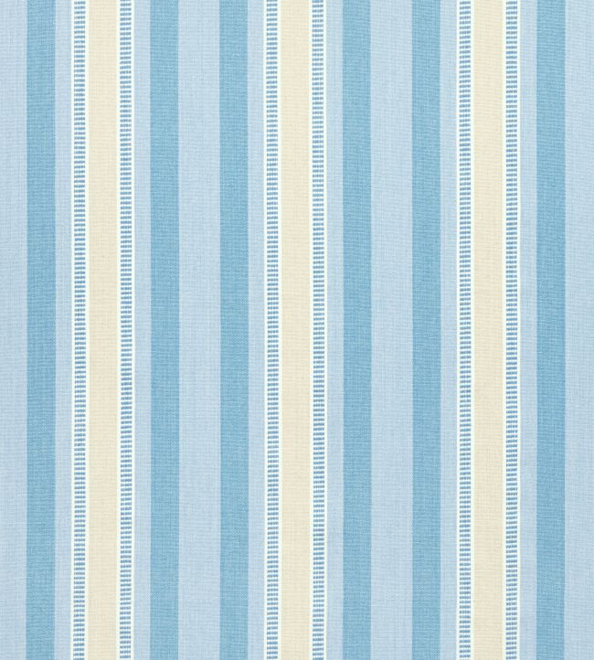Dearden Stripe Fabric by Anna French Soft Blue and Beige
