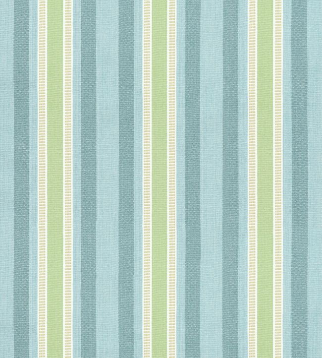 Dearden Stripe Fabric by Anna French Turquoise and Green