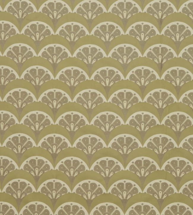 Deco Scallop in Multi Jacquard Fabric by Liberty Lichen