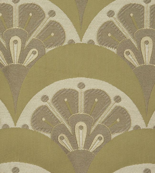 Deco Scallop in Multi Jacquard Fabric by Liberty Lichen