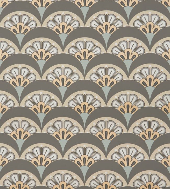 Deco Scallop Wallpaper by Liberty Pewter
