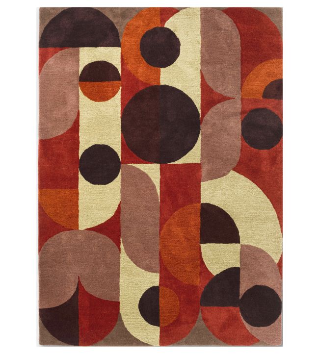 Brink & Campman Decor Cosmos rug Red Pale Green 095203-140200 Red Pale Green