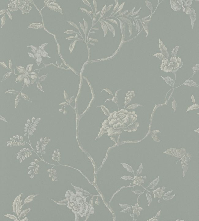 Delancey Wallpaper by Colefax and Fowler Pale Blue