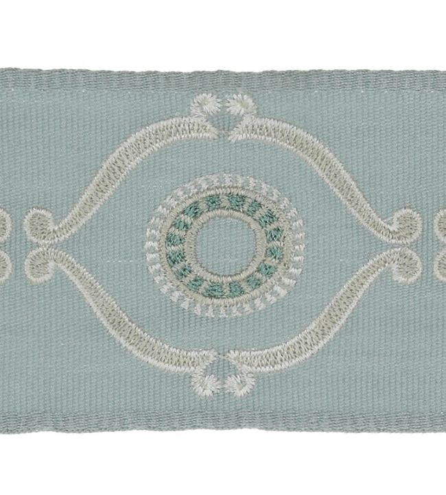Delano Classic Braid Trimming by Colefax and Fowler Aqua