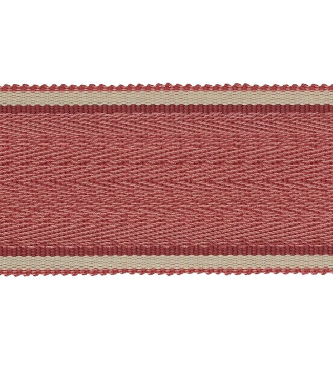 Delano Herringbone Braid Trimming by Colefax and Fowler Red