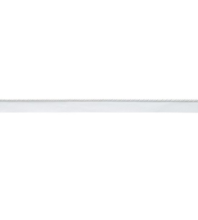 Delicat Silk Cord With Tape Trimming by Samuel & Sons White