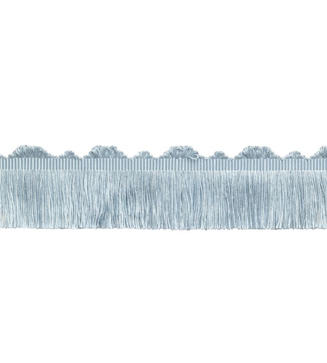 Delicat Silk Cut Fringe Trimming by Samuel & Sons Ice Blue
