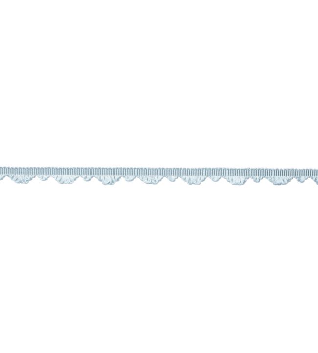 Delicat Silk Fan Edge Trimming by Samuel & Sons Ice Blue