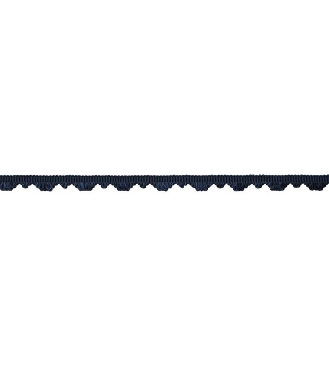 Delicat Silk Fan Edge Trimming by Samuel & Sons Navy