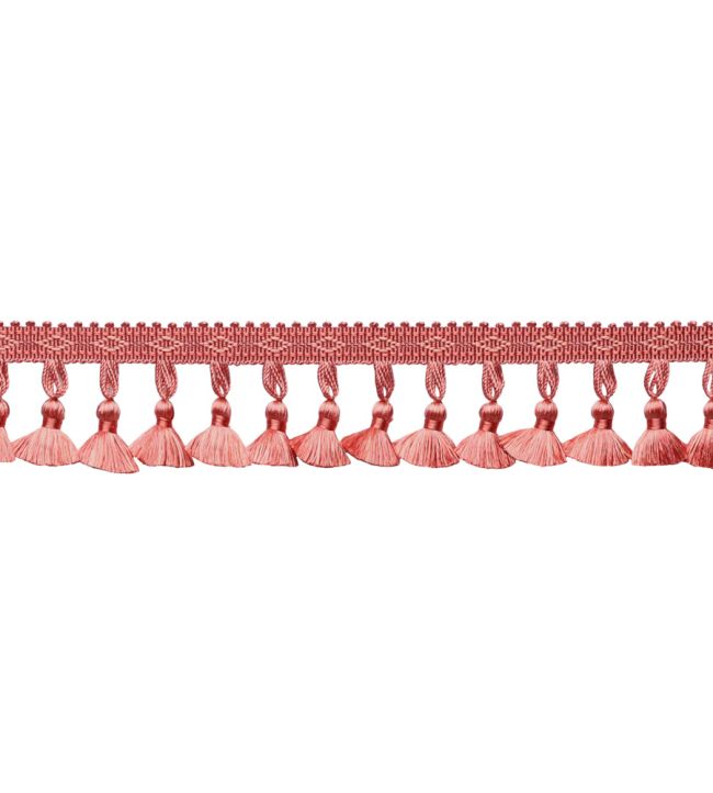 Delicat Silk Tassel Fringe Trimming by Samuel & Sons Coral