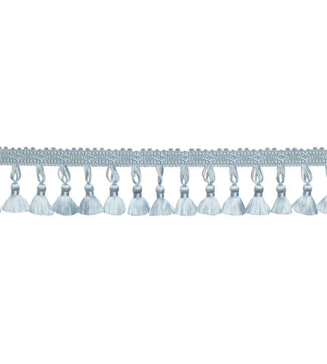 Delicat Silk Tassel Fringe Trimming by Samuel & Sons Ice Blue