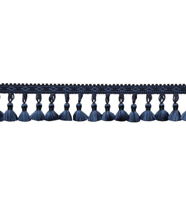 Delicat Silk Tassel Fringe Trimming by Samuel & Sons Navy