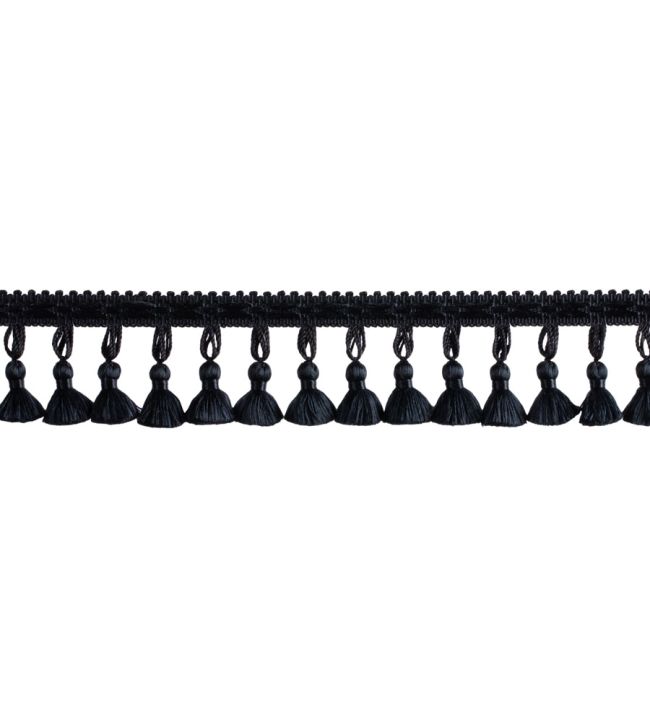 Delicat Silk Tassel Fringe Trimming by Samuel & Sons Onyx
