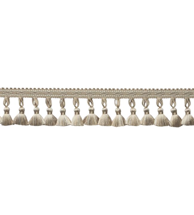 Delicat Silk Tassel Fringe Trimming by Samuel & Sons Pewter