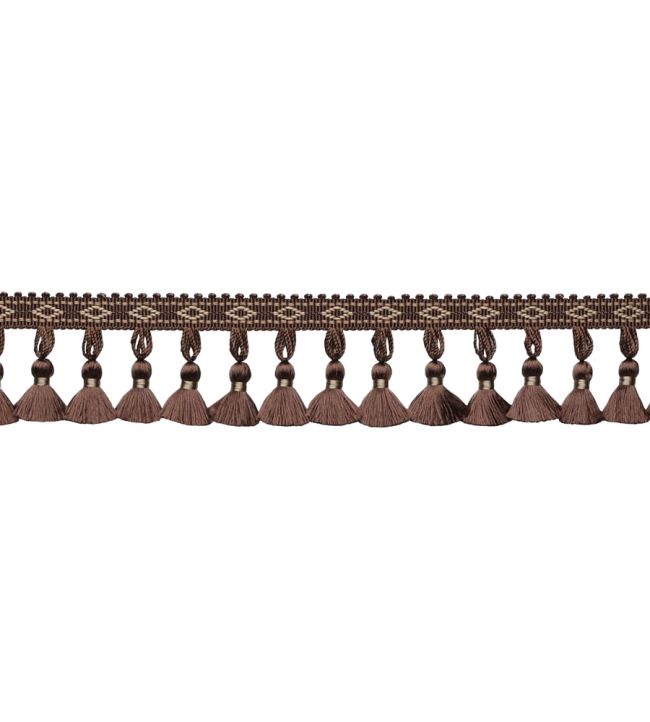 Delicat Silk Tassel Fringe Trimming by Samuel & Sons Walnut