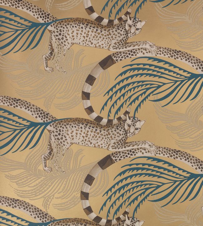 Delilah Wallpaper by Romo Vintage Gold