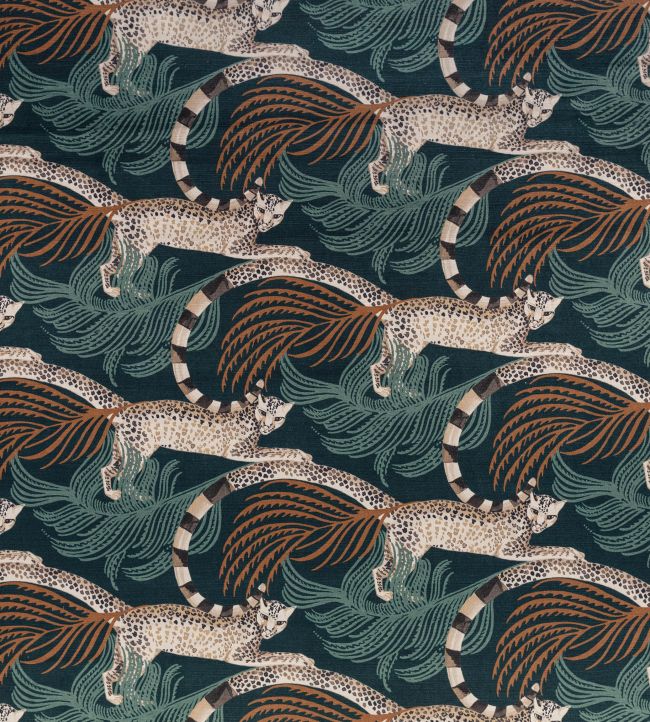 Delilah Velvet Fabric by Romo Tuscan Teal
