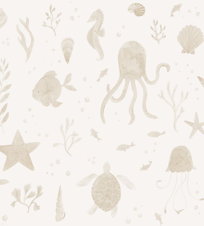 Della Wallpaper by Sandberg Beige