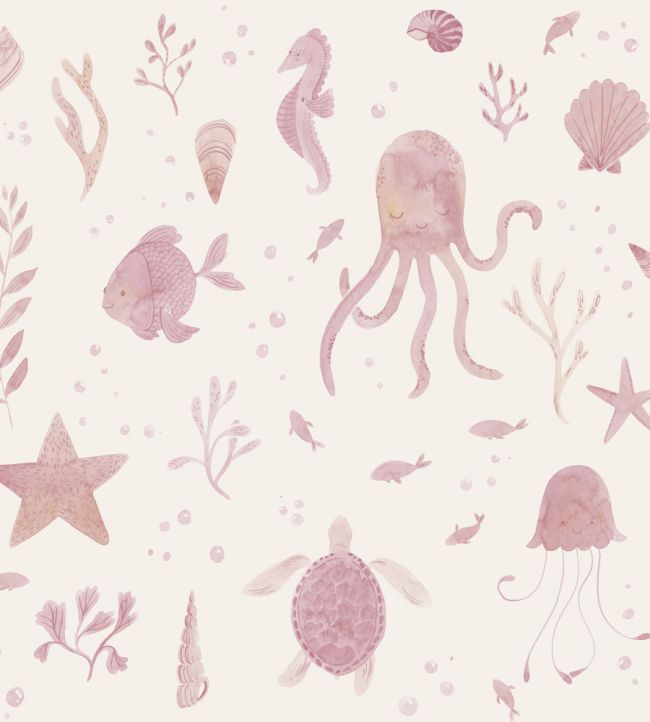 Della Wallpaper by Sandberg Pink