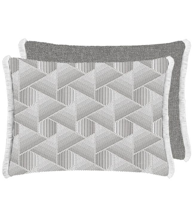 Delray Outdoor Cushion 45 x 60cm by Designers Guild Graphite