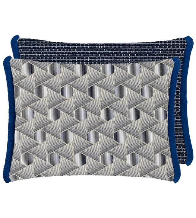 Delray Outdoor Cushion 45 x 60cm by Designers Guild Indigo