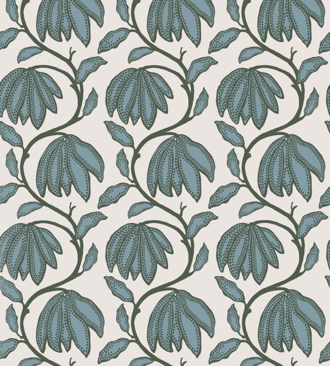 Desert Flower Wallpaper by Thibaut Wild Sage