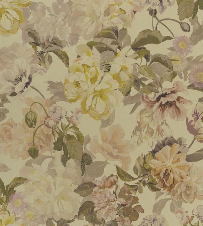 Delft Flower Wallpaper by Designers Guild Gold