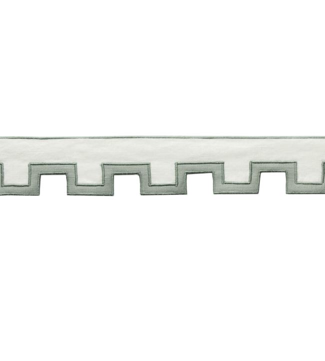 Devon Applique Border Trimming by Samuel & Sons Celadon