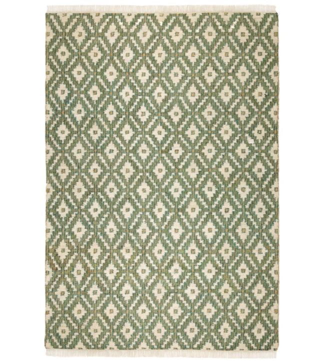 GP & J Baker Diamond Trellis rug Emerald/Ochre BA50021.5.0 Emerald/Ochre